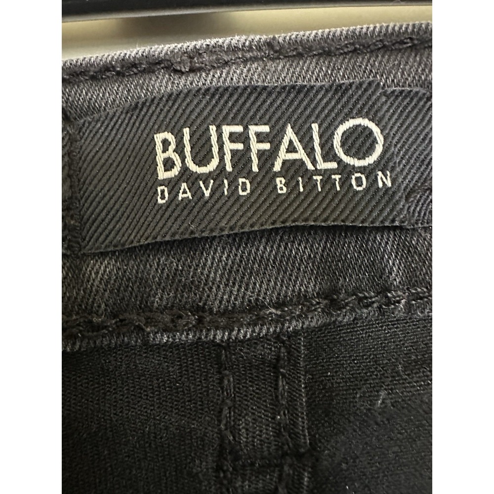 Buffalo David Bitton Faith Jeans Women Size 4/27 Black Star Embellished Mid Rise - Picture 7 of 7